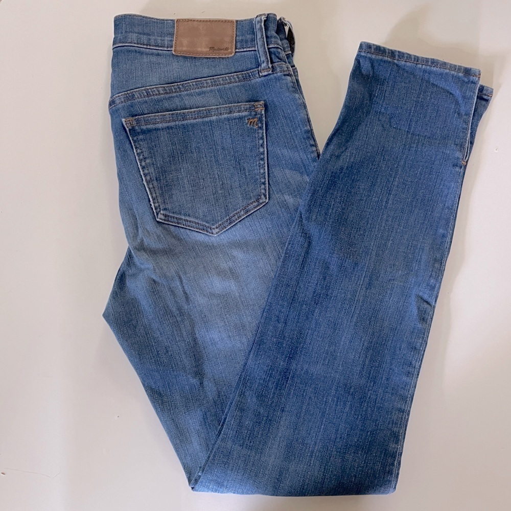 Madewell 9“ high rise skinny blue jeans Size 27